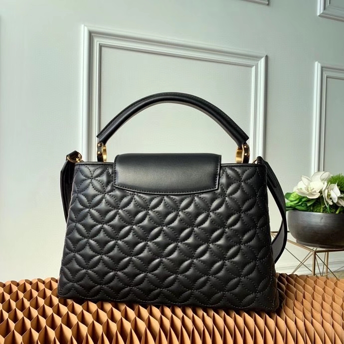 Louis Vuitton CAPUCINES MM Handbag M55366 Black